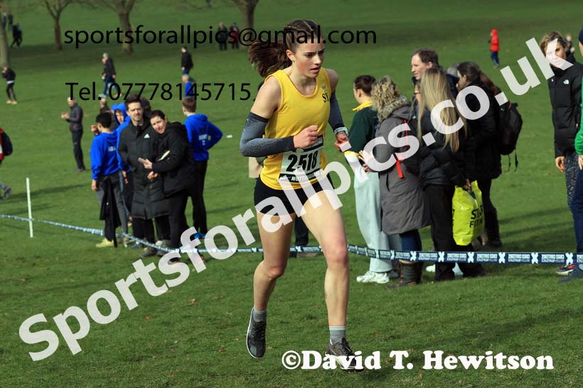 Womens Under-20s, 2024 CAU Inter Counties Cross Country Champs., Wollaton Park, Nottingham. Photo: David T. Hewitson/Sports for All Pics